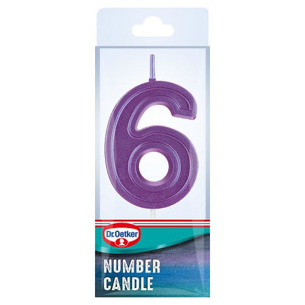 Dr. Oetker 6 Number Candle 5g