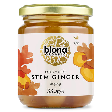 Biona Organic Stem Ginger In Syrup 330g