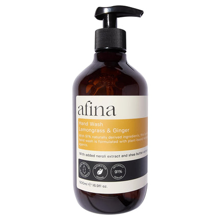 Afina Handwash 500ml Lemongrass and Ginger