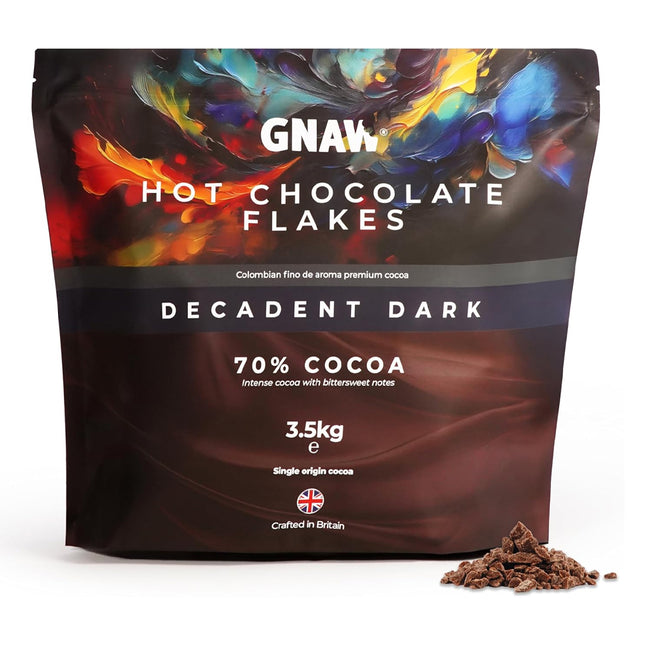 Gnaw Hot Chocolate Flakes 70% Dark Chocolate 3.5kg