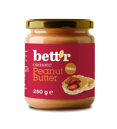Bett'r Super Smooth Organic Peanut Butter 250g