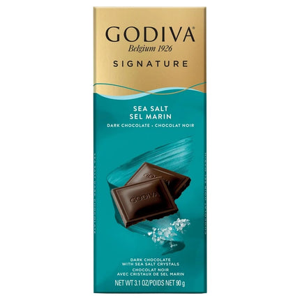 Godiva Signature Tablets Dark Sea Salt 90G EMEA   90g
