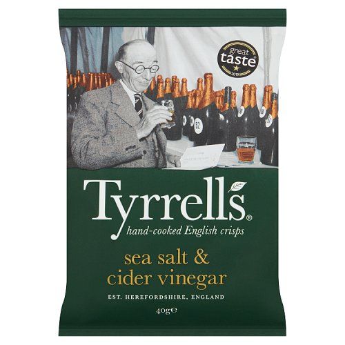 Tyrrells Sea Salt & Cider Vinegar Crisps 40g