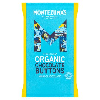 Montezumas Organic Milk Buttons Bag Milk 37% 120g
