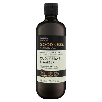 Baylis & Harding Goodness Oud, Cedar & Amber Body Wash 500ml