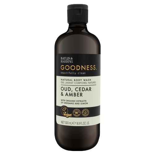 Baylis & Harding Goodness Oud, Cedar & Amber Body Wash 500ml