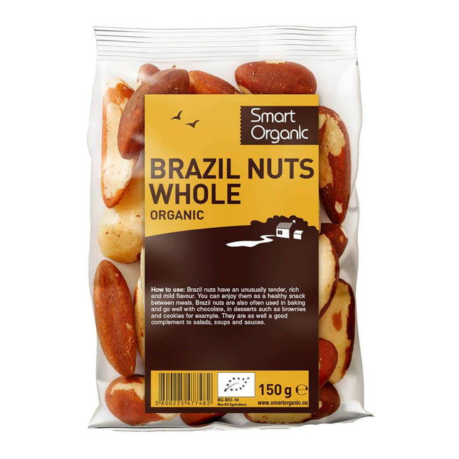 Smart Organic Brazil Nuts, Whole 150G