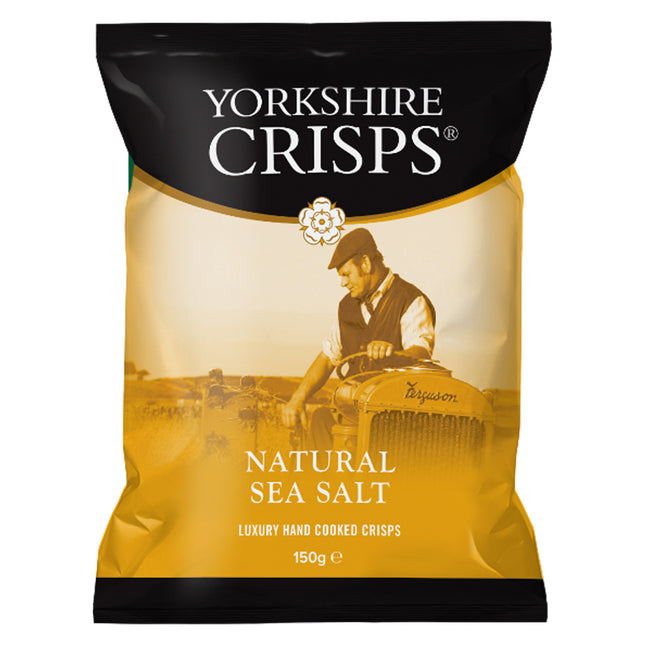 Yorkshire Crisps Natural Sea Salt 150g