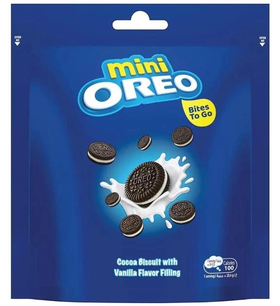 Oreo Mini Pouch Bites To Go Vanilla 58.4g