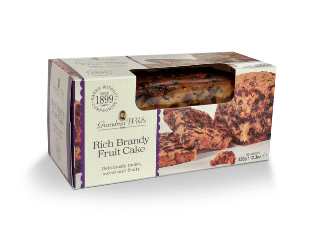 Grandma Wild's Rich Brandy Fruit Cake In A Box 350g