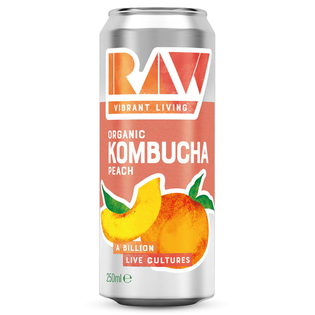 RAW Kombucha Peach Organic 250ml