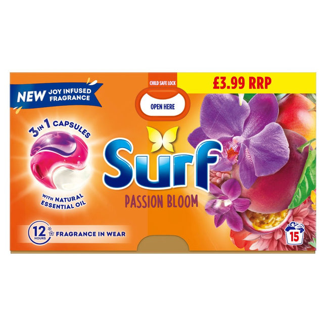 Surf Capsules 15 Wash Passion Bloom PMP £3.99