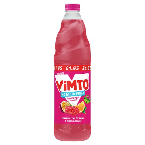 Vimto Dilute Raspberry, Orange & Passionfruit PMP £1.65 725ml