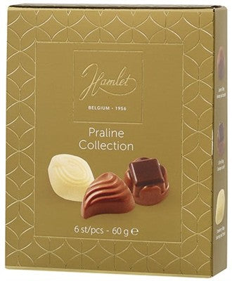 Hamlet Praline Collection gold carton of assorted chocolates 60g