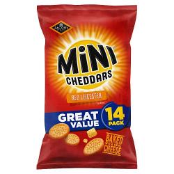 Jacob's Mini Cheddars Red Leicester Baked Snacks Multipack 14 x 23g