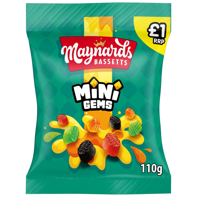 Maynards Bassetts Mini Gems PMP £1.00 130g