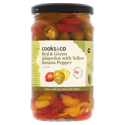 Cooks&Co Red/Green Jalapenos w/ Ban Pep 290g