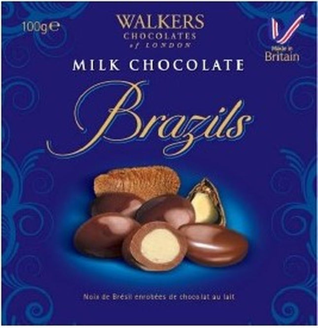 Walkers Chocolate Milk Chocolate Brazils 100g
