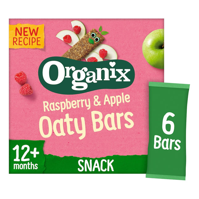 Organix Raspberry & Apple Soft Oaty Bars 6 x 23g
