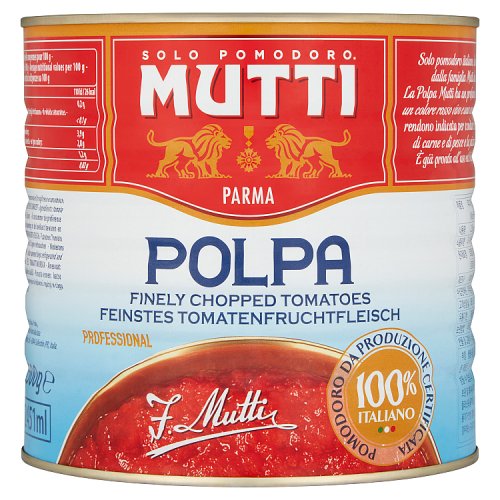 Mutti Finely Chopped Tomatoes 2.5kg