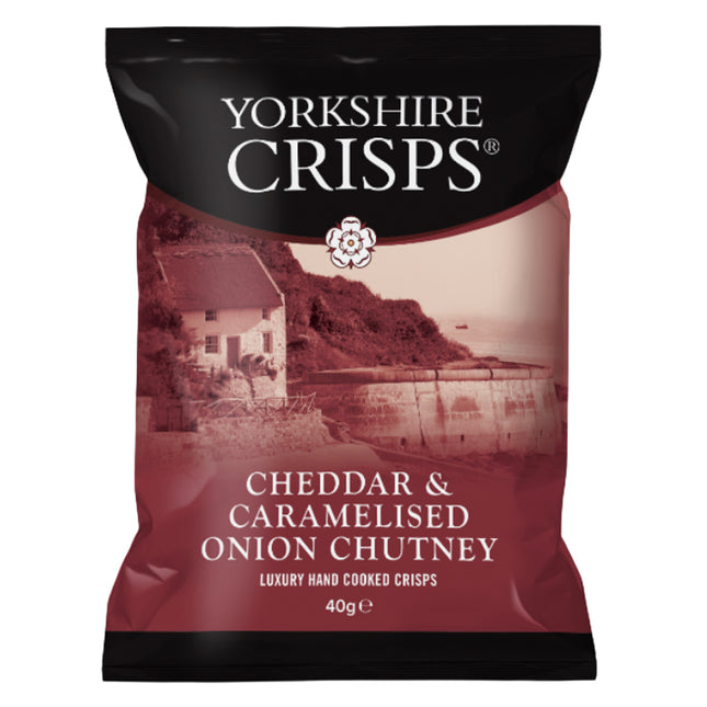 Yorkshire Crisps Cheddar & Caramelised Onion Chutney 40g