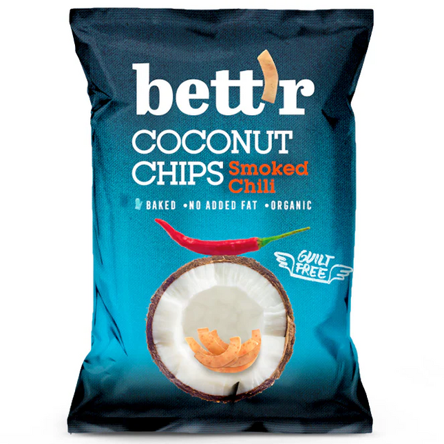 Bett'r Coconut Chips With Chili 40G
