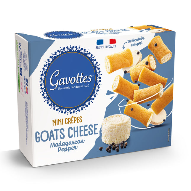 Gavottes Mini Crepes filled with Goat’s Cheese & Pepper 80g
