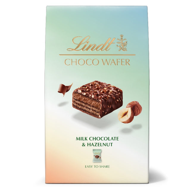 Lindt Choco Wafer Milk Chocolate & Hazelnut Sharin 135g