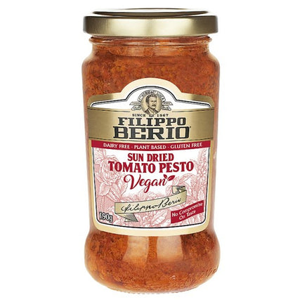 Filippo Berio Vegan Sundried Tomato Pesto 190G