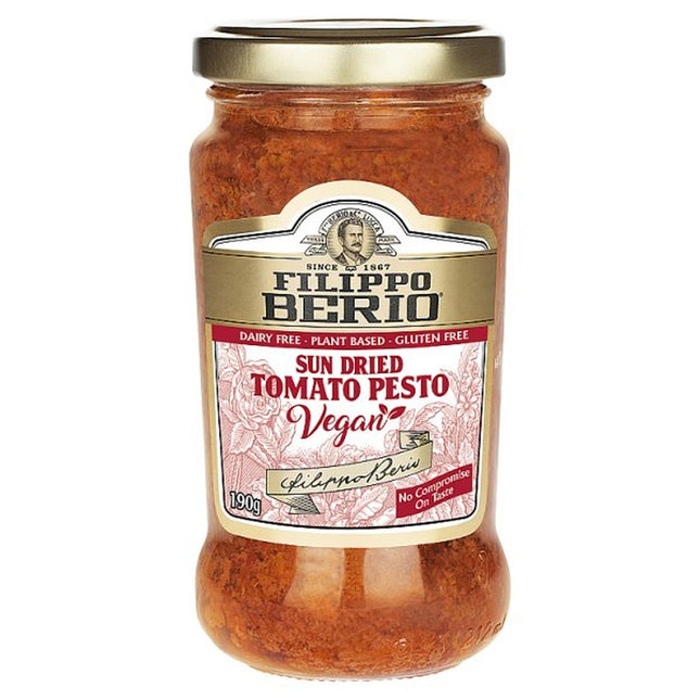 Filippo Berio Vegan Sundried Tomato Pesto 190G