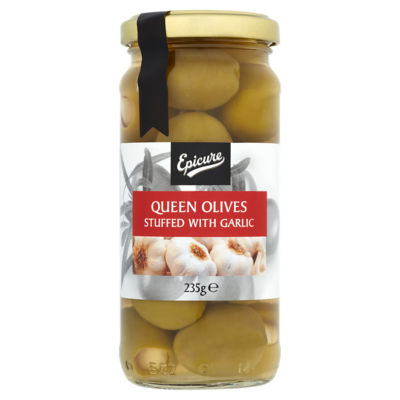 Epicure Queen Olives with Garlic 235G