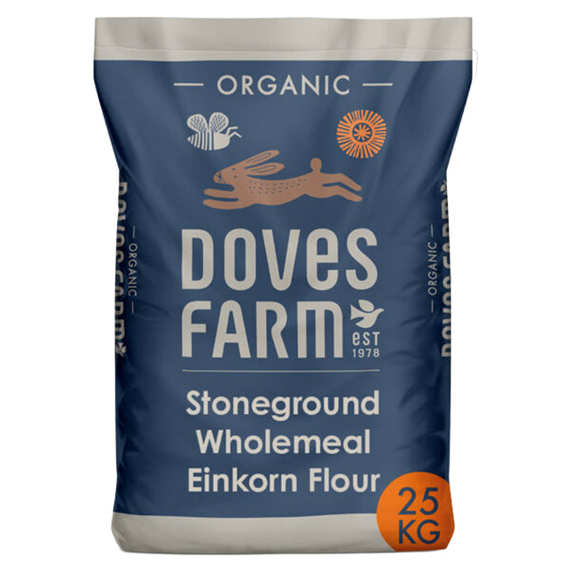 Doves Farm Organic Einkorn Wholemeal Flour (Stoneground) 25kg