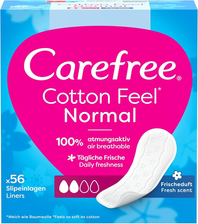 Carefree Cotton Scented Pantyliners 56s