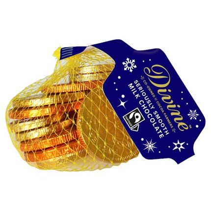Divine Chocolate Milk Chocolate Coins 65g