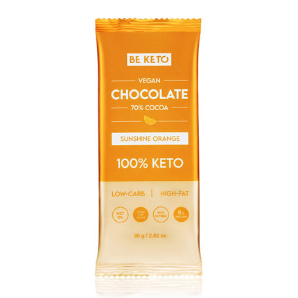BeKeto Vegan Keto Chocolate Sunshine Orange 80g