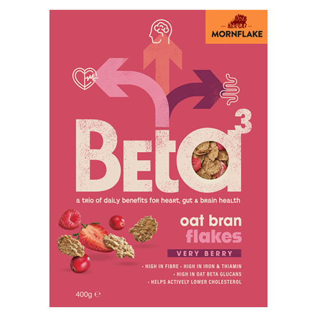 Mornflake Beta3 Oatbran Flakes Very Berry 400g