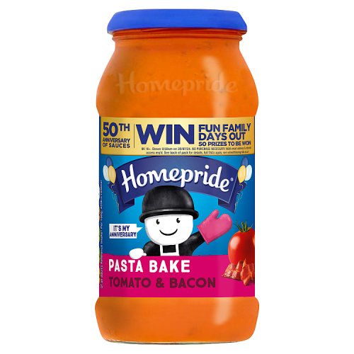 Homepride Pasta Bake Creamy Tomato & Bacon 485g