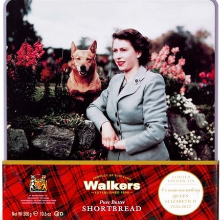 Walkers Queen Commerorative Tin (With Dog) 300g