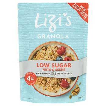 LIZI'S LOW SUGAR NUTS & SEED GRANOLA 500G