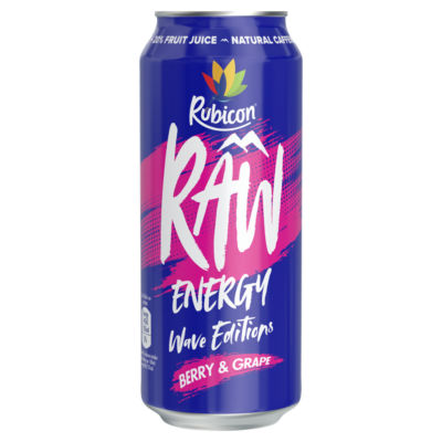 Rubicon Raw Energy Wave Berry Grape 500ml