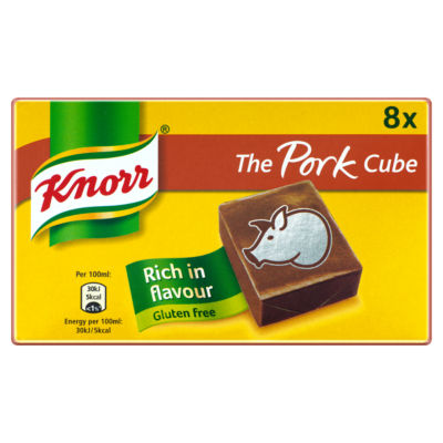 Knorr Stock Cubes 8s Box Pork 80g