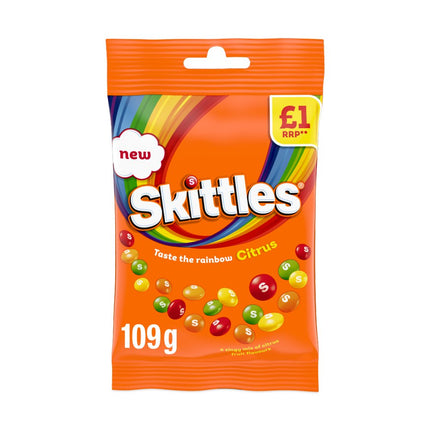 Skittles Citrus X14 £1.00 PMP 109g