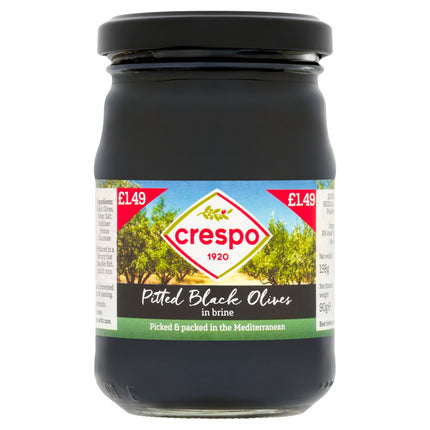 Crespo Pitted Black Olives Pm£1.49 198G