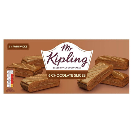 Mr Kipling Chocolate Slices 6 Pack