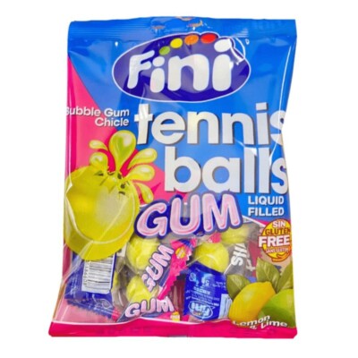 Fini Halal Tennis Ball Bubble Gum 12 X 75G