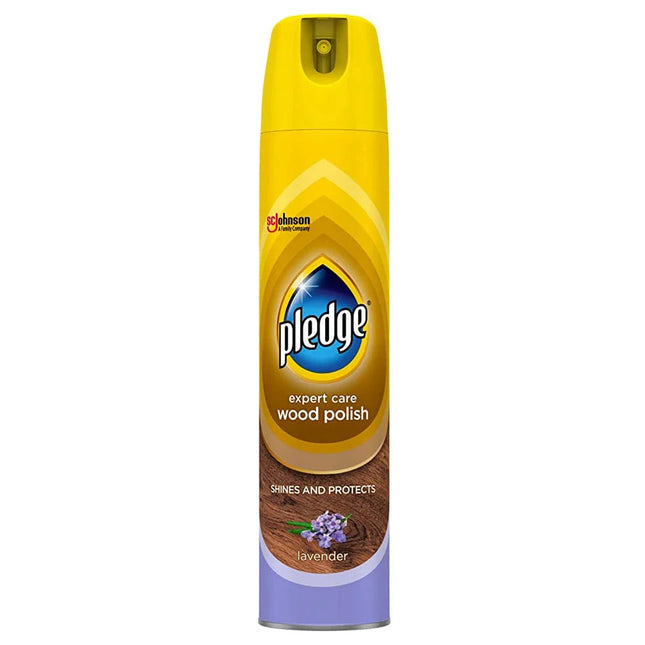 Pledge Aerosol Wood Polish Lavender 250ml