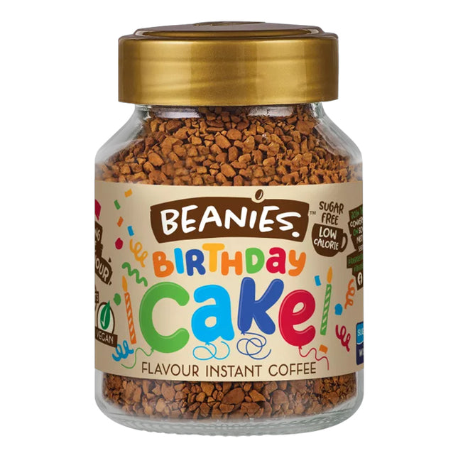 Beanies Birthday Cake Instant Coffee 50g