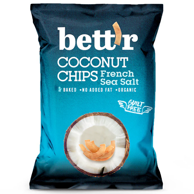 Bett'r Coconut Chips With French Sea Salt 40G