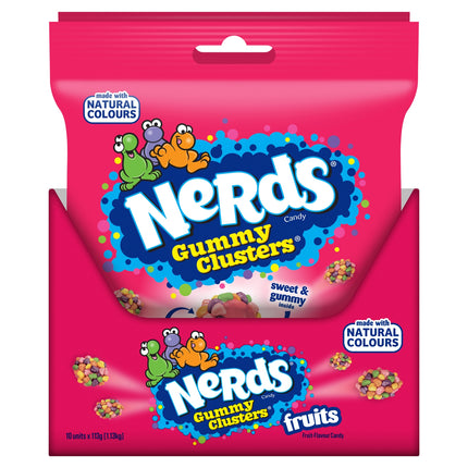 Nerds Candy Sweets Gummy Clusters Sharing Bag Fruits 113g