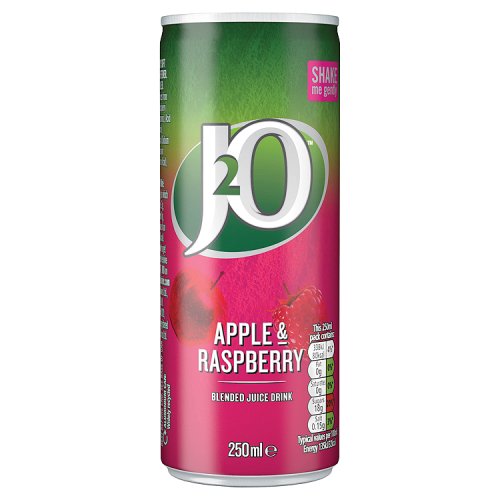 J2O Apple & Raspberry Can 250ml